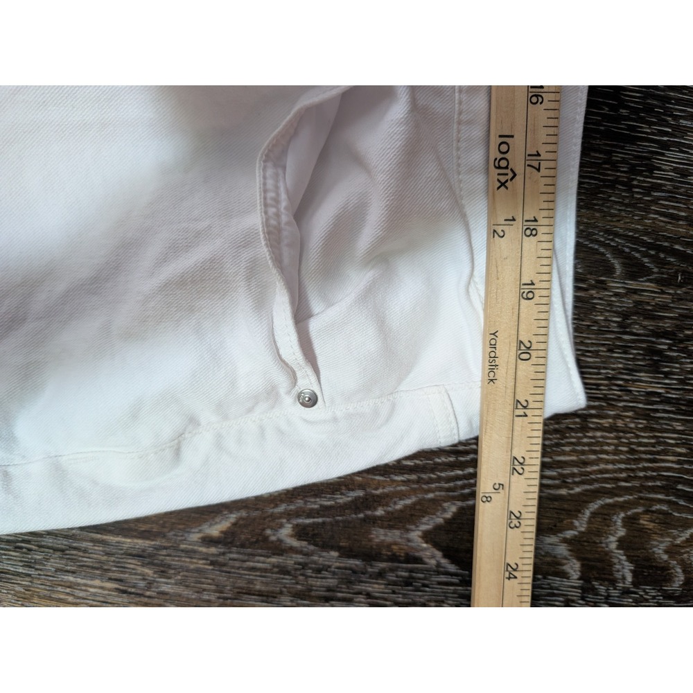 Lane Bryant White High Rise Signature Fit Wide Leg Jeans Plus Size 22 - Picture 10 of 11